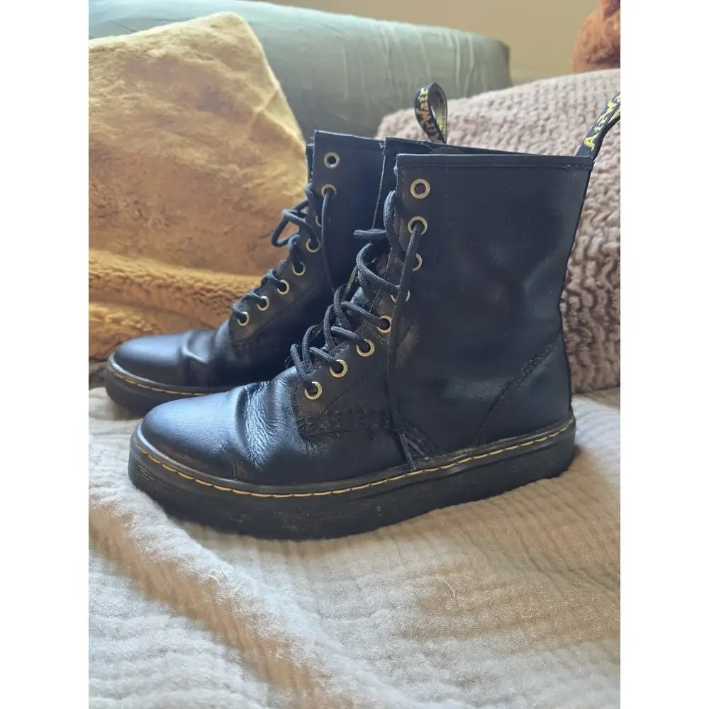 Dr. Martens Zavala Boots Combat Classic Grunge 1990s Y2K lace up size 6 Womens